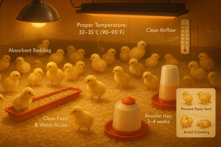 Setting Up the Brooder for Meat Chicks — The First Step in How to Raise Meat Chickens Successfully
